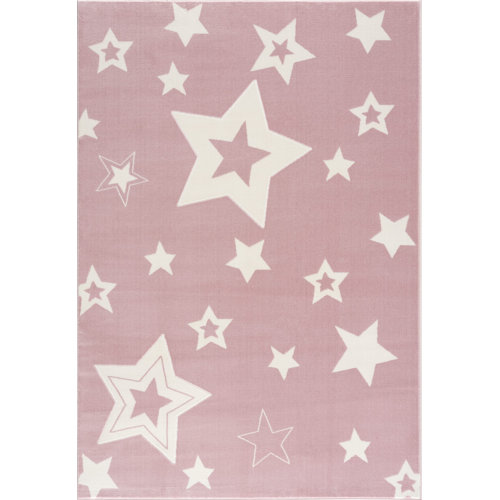 Livone Shaggy-Teppich Galaxy in Rosa | Wayfair.de